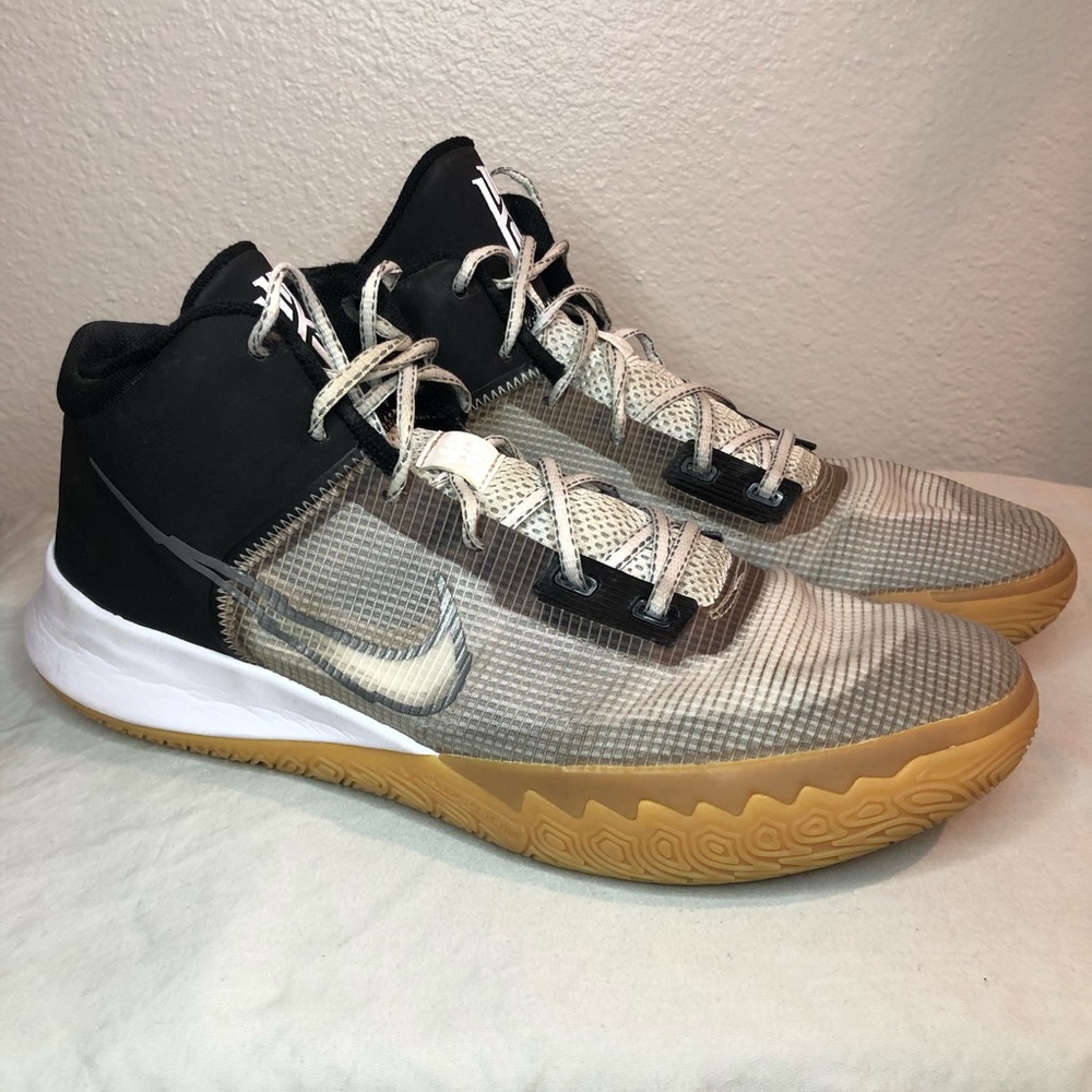 Vintage‎ Nike Kyrie Flytrap IV 4 Black Grey White Gum Mens size 14 CT1972 006